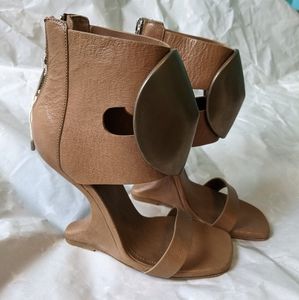 Rick Owens Cutout Leather sandals siz 7 (37) BNWOB